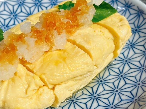 レンジで簡単！だし巻きたまご